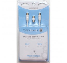METRONIC PROLUNGA TV 10MT M/F + ADATT.BIANCO