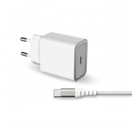 FORCE CARICA RETE 25W PD+CAVO USB-C